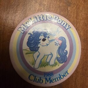 Vintage My Little Pony 1st Year Activity Club Member Badge 1988